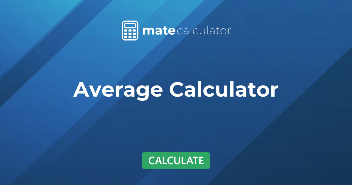 Average Calculator